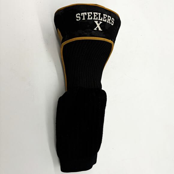Vtg Pittsburgh Steelers Super Bowl X Golf Club Head Cover Golfing Wood Driver - Picture 8 of 9